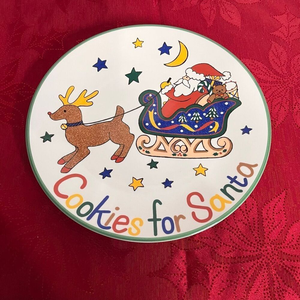 Mikasa Cookies For Santa Plate   11”